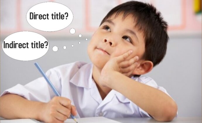 Learn about the different types of titles to write a good story for the PSLE composition 