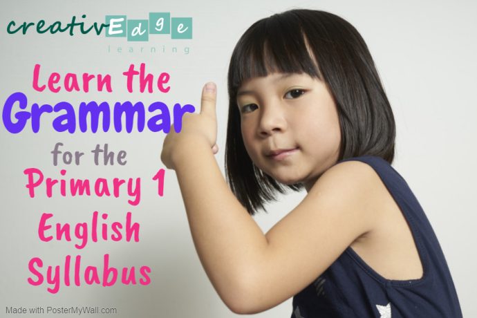 Primary 1 English Grammar Syllabus poster 