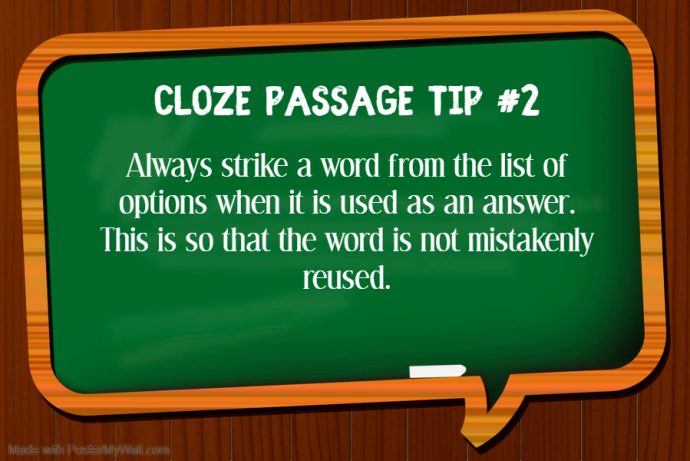 Primary 3 Grammar Cloze Tip 2