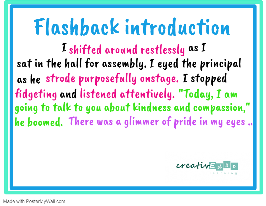 how to do a flashback in creative writing